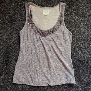 Anthropologie Bead Tank